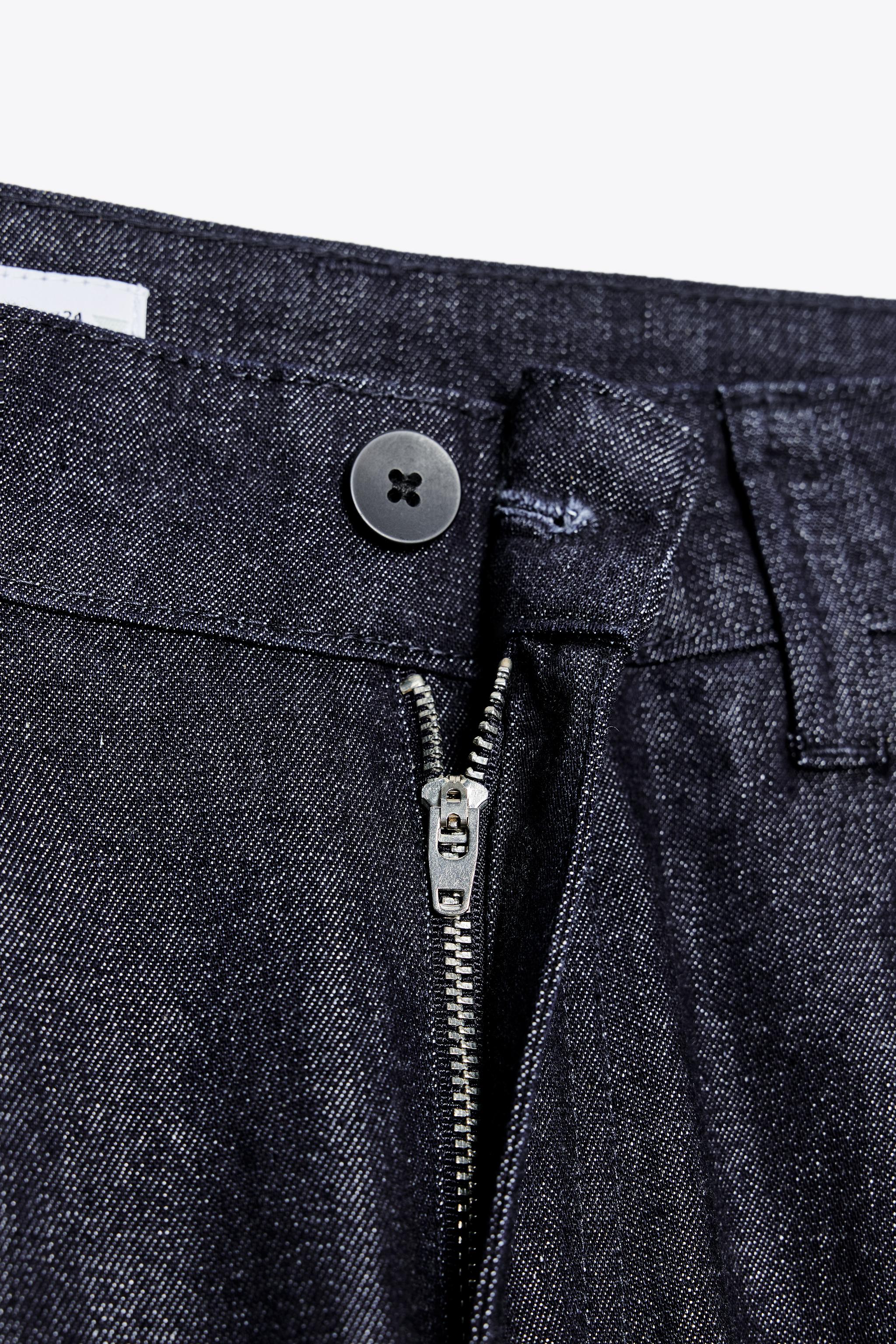 PANTALON DENIM TRF À PINCES